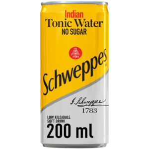 Schweppes Tonic Water No Sugar 200ml Can